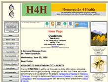 Tablet Screenshot of homeopathy4health.ie